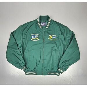 Vintage King Louie Ford Motors UAW Local 249 Jacket Mens XL Green‎ Employee